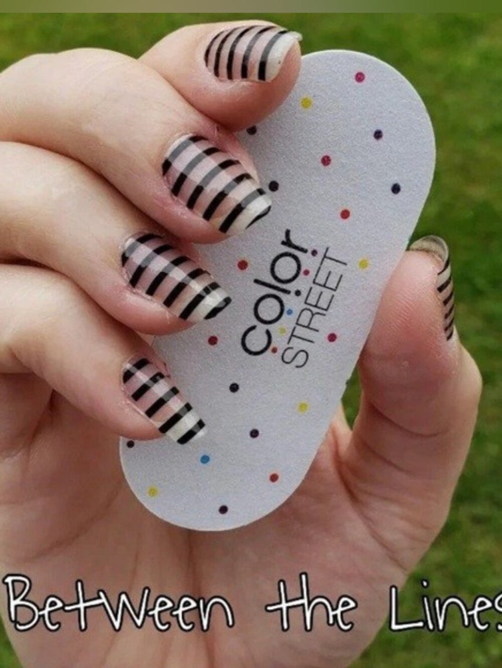 NWT COLOR STREET RETIRED CLEAR NAIL ART DESIGN SET: BETWEEN THE LINES!